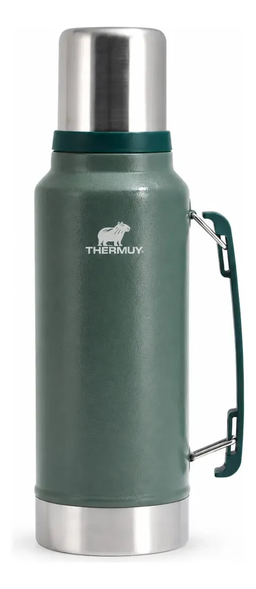 Termo Thermuy de Acero Inoxidable 1 Litro con Asa - Ideal para el Mate